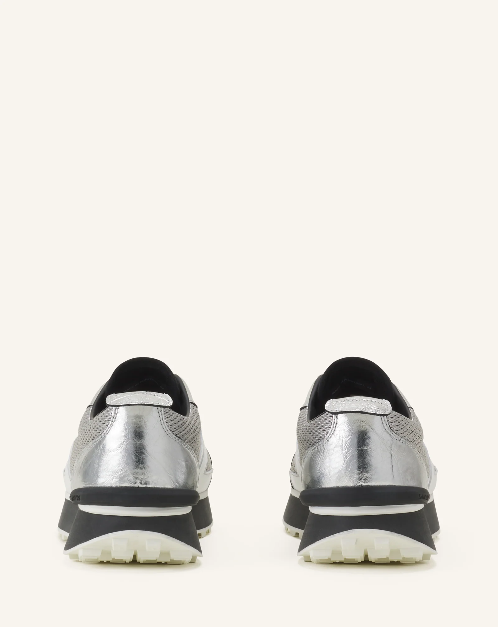 BUMPR SNEAKERS IN CRINKLED METALLIC LEATHER - Image 3
