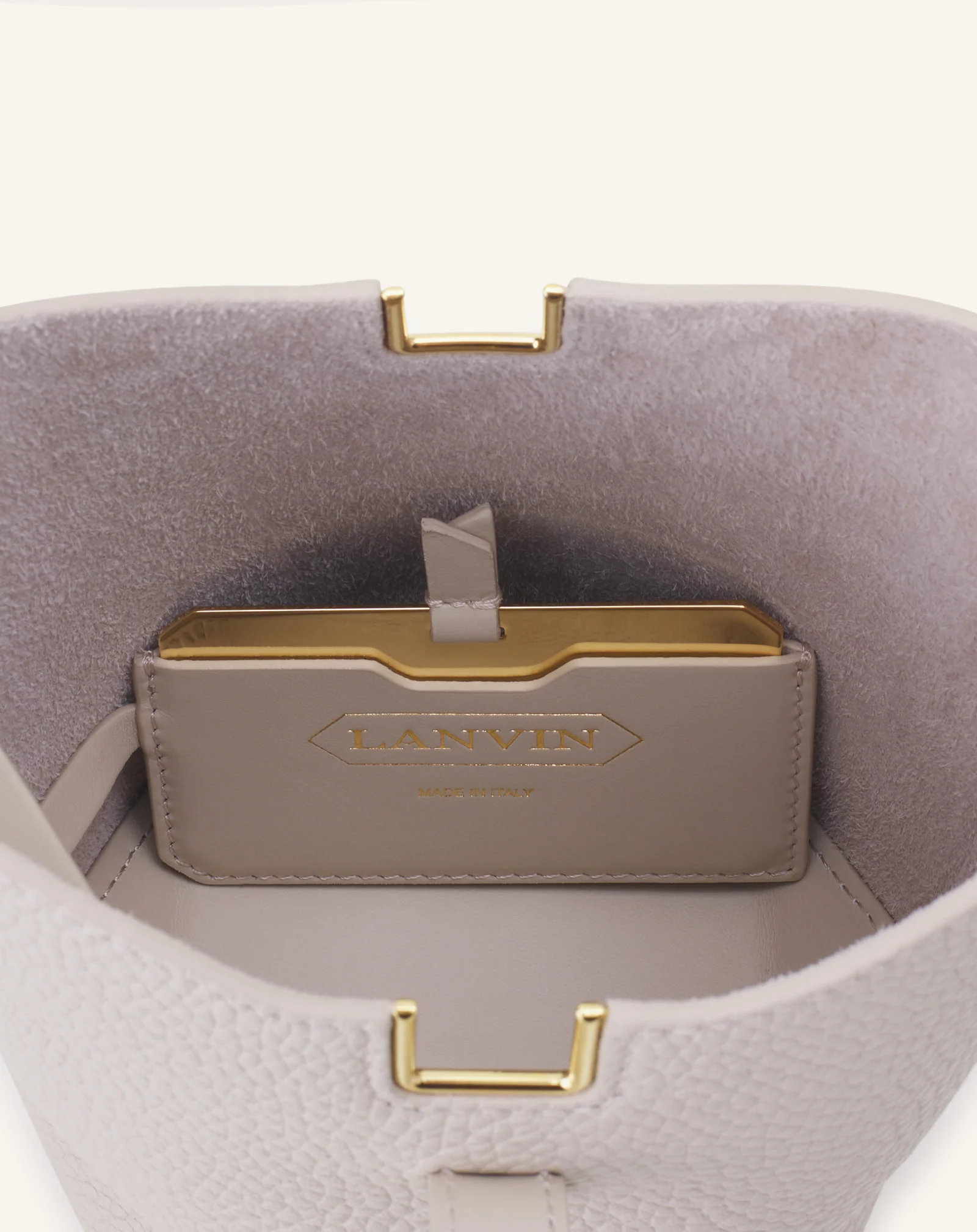 CATCH BY LANVIN NANO BUCKET BAG IN LEATHER - Image 9