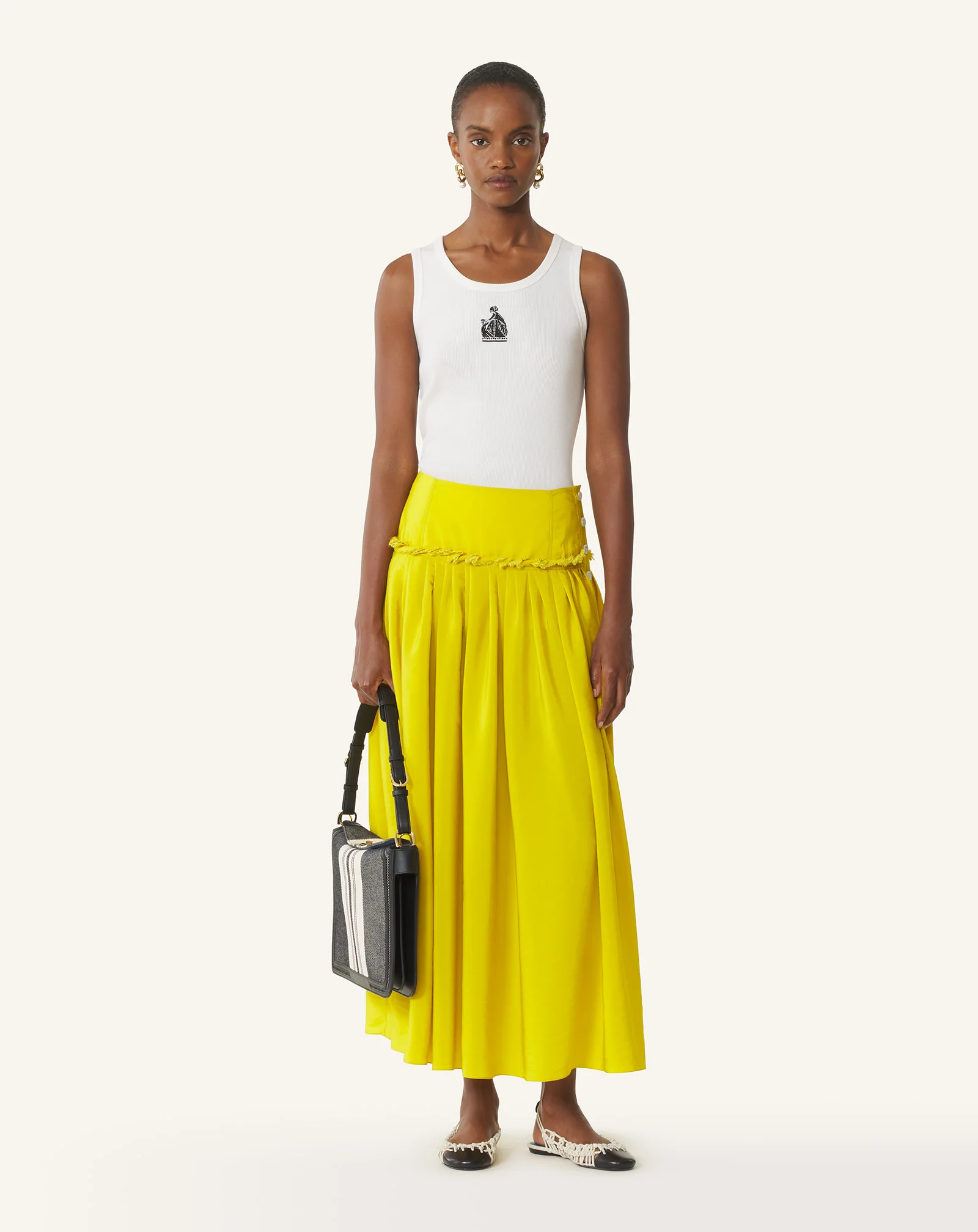 COMPAGNON BAG IN STRIPED CANVAS - Image 2