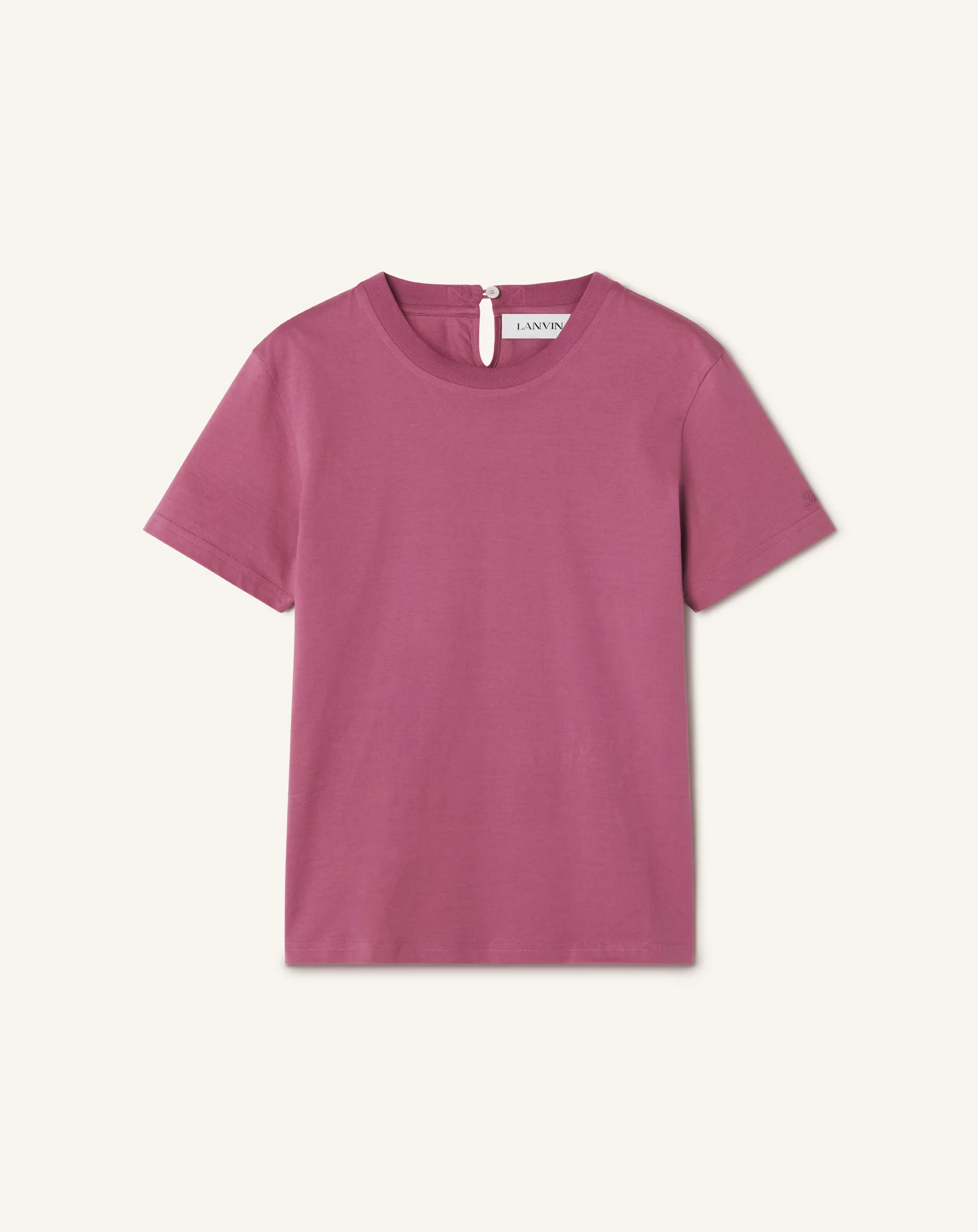 COTTON T-SHIRT WITH RIBBON DETAIL