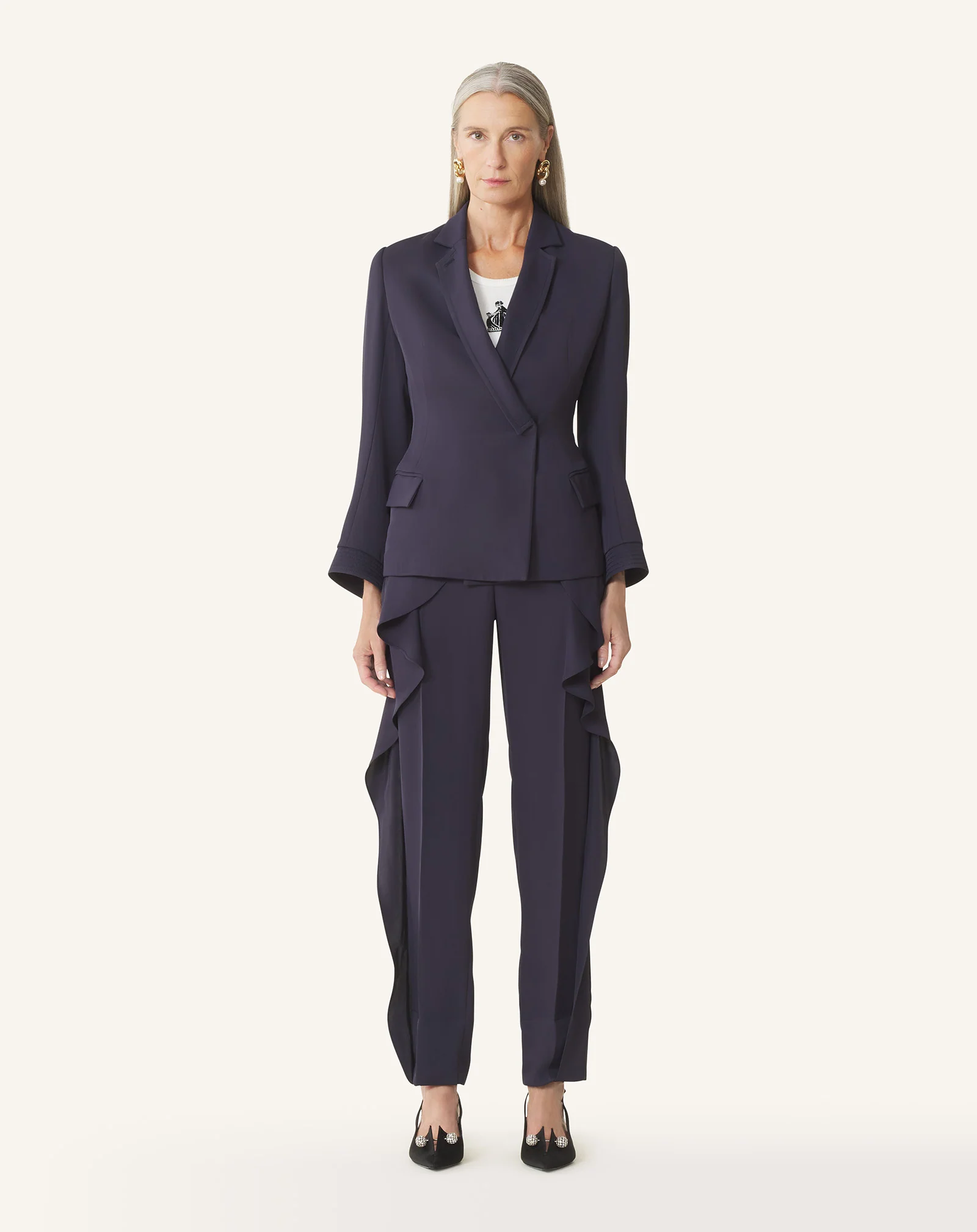 DOUBLE-BREASTED TWILL JACKET - Image 2