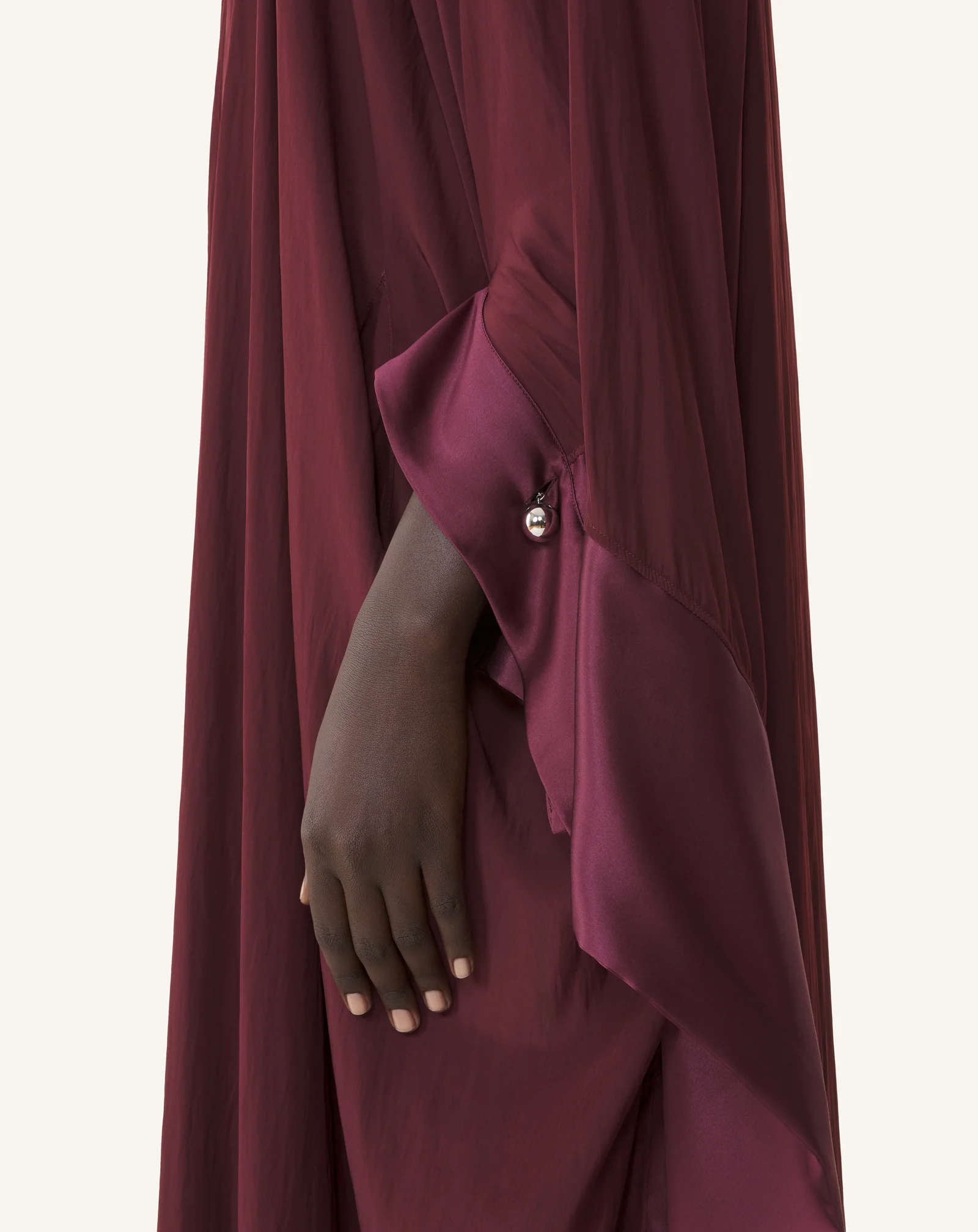 FULL-LENGTH CHARMEUSE DRESS - Image 5