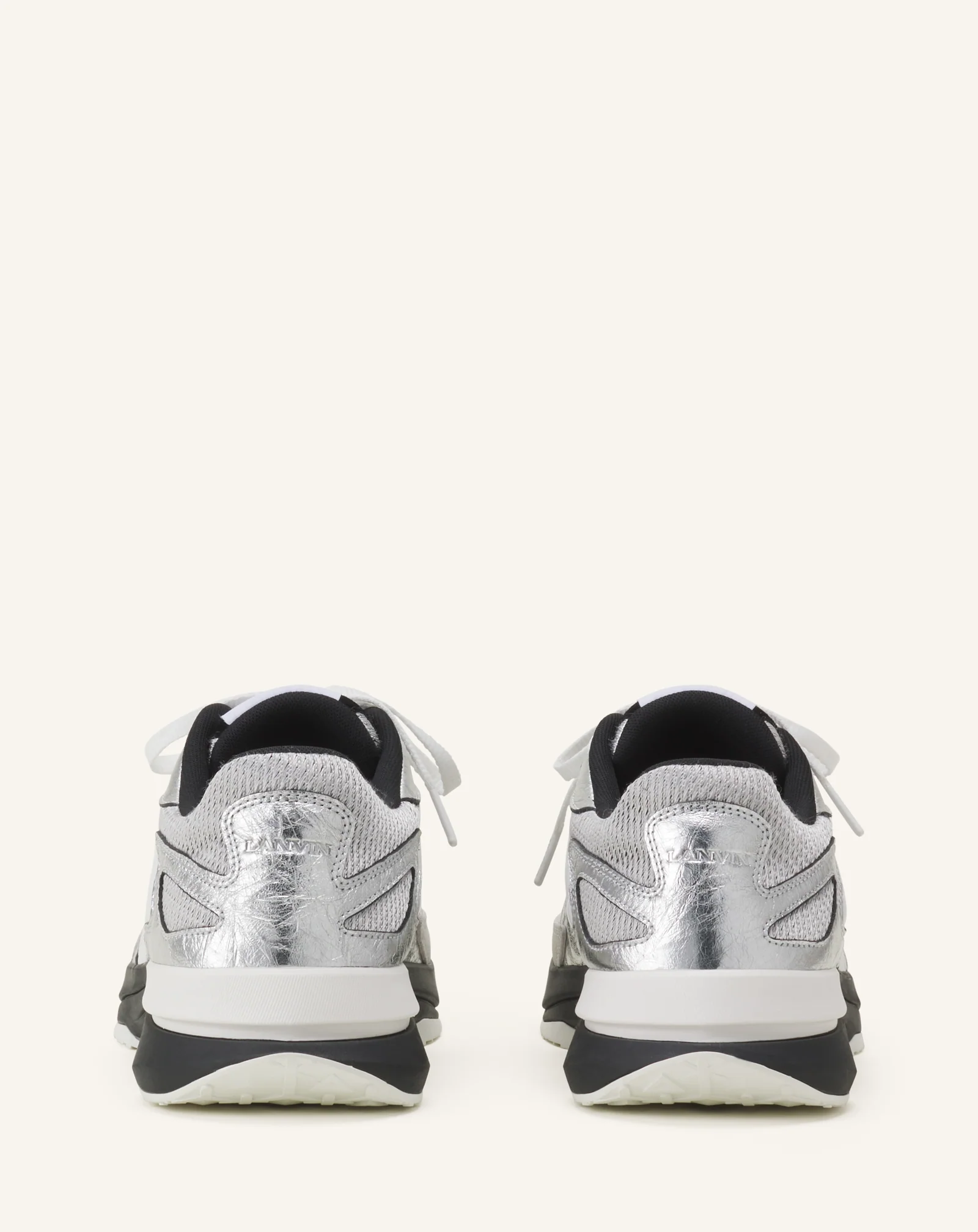 JLA SNEAKERS IN CRINKLED METALLIC LEATHER - Image 3
