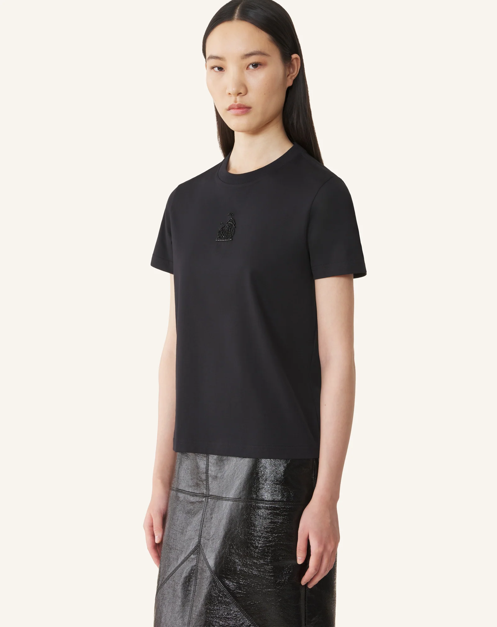 MOTHER AND DAUGHTER EMBROIDERED JERSEY T-SHIRT - Image 3