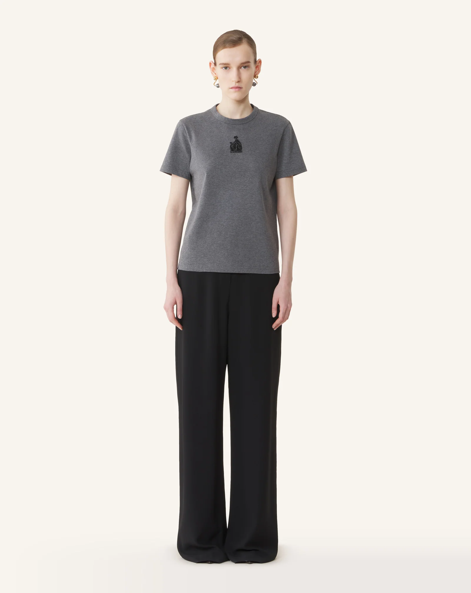 MOTHER AND DAUGHTER EMBROIDERED JERSEY T-SHIRT - Image 2
