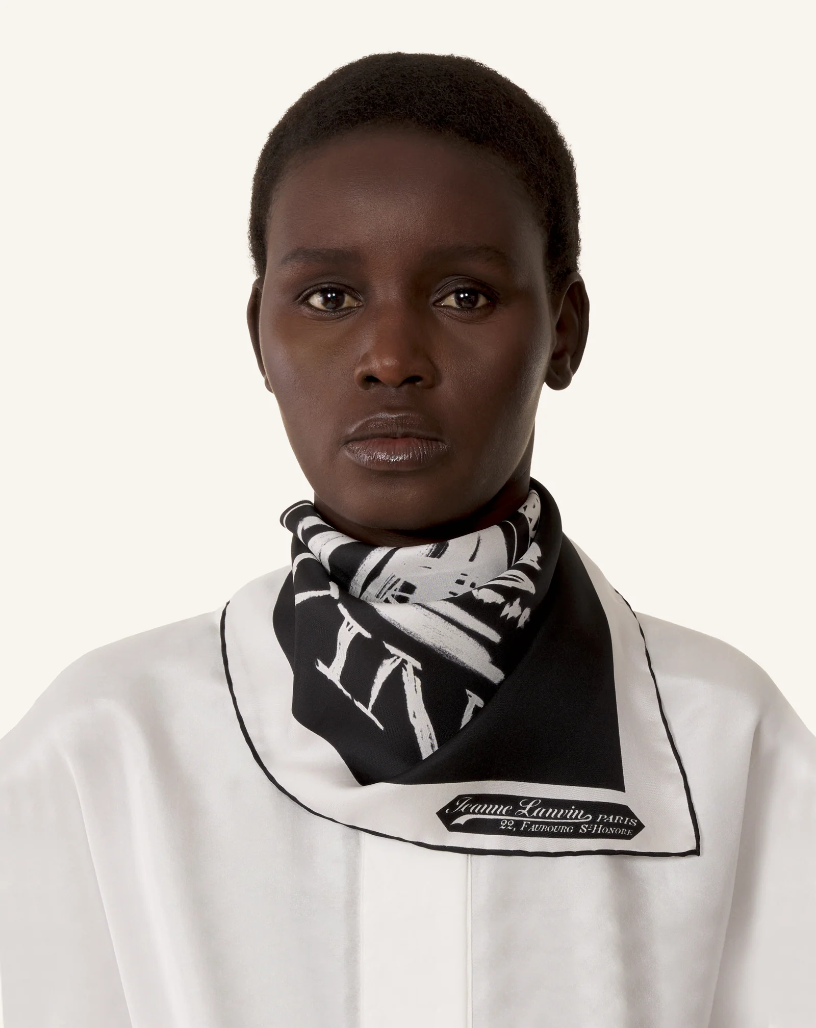 MOTHER & CHILD PRINTED SILK SCARF - Image 4