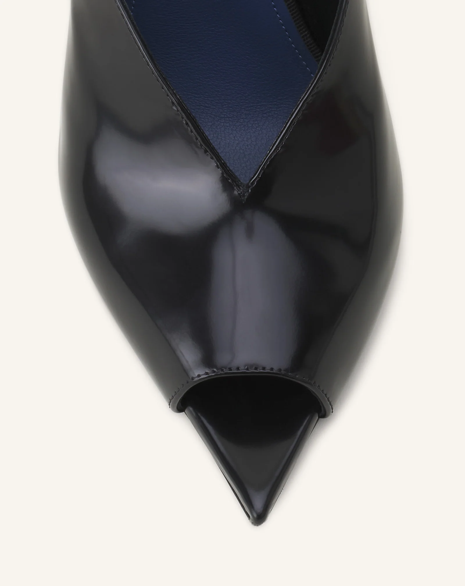 MIDNIGHT STEP MULE IN PATENT LEATHER - Image 5