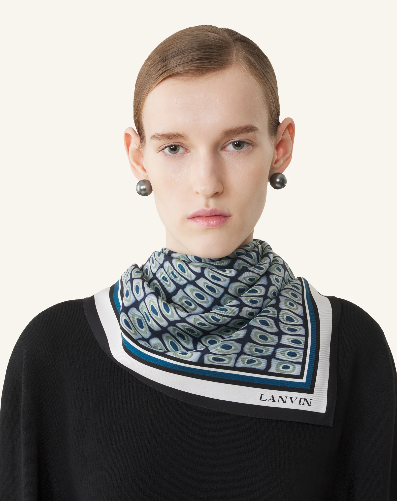 MURANO PRINT SILK SCARF - Image 2