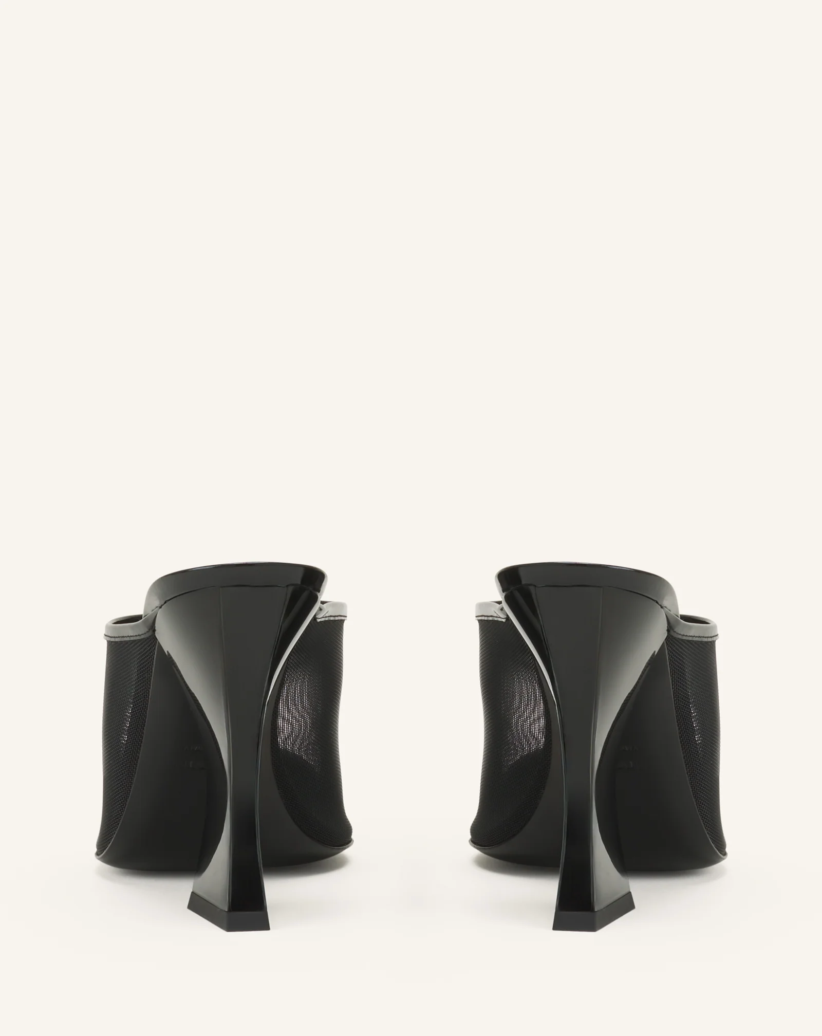 NOCTURNE MULE IN MESH AND PATENT LEATHER - Image 3