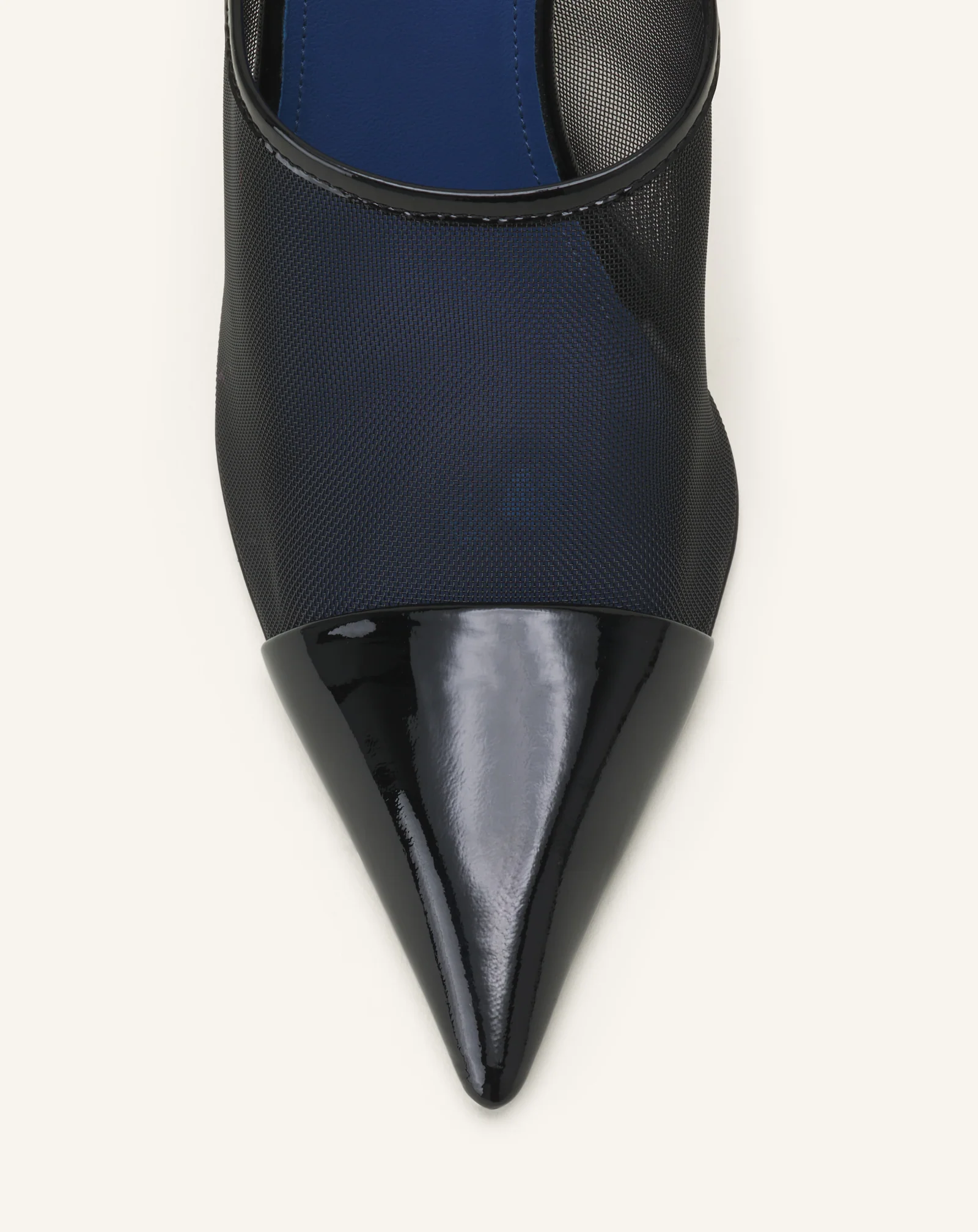 NOCTURNE MULE IN MESH AND PATENT LEATHER - Image 5