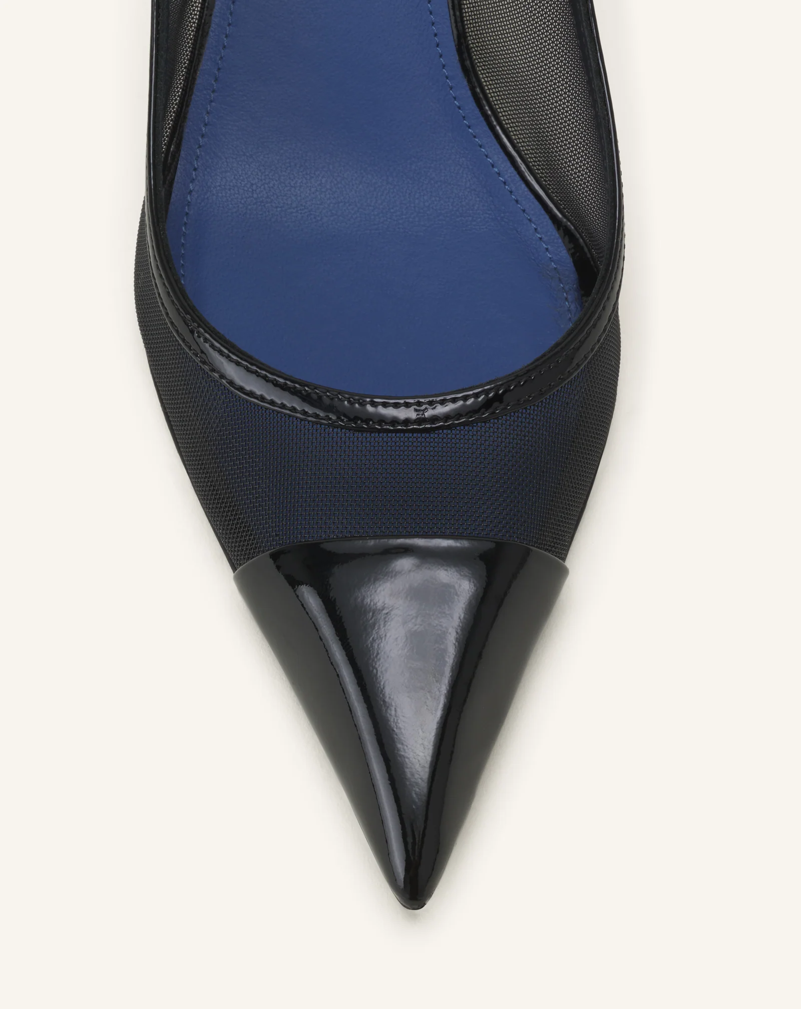 NOCTURNE SLINGBACK IN MESH AND PATENT LEATHER - Image 5