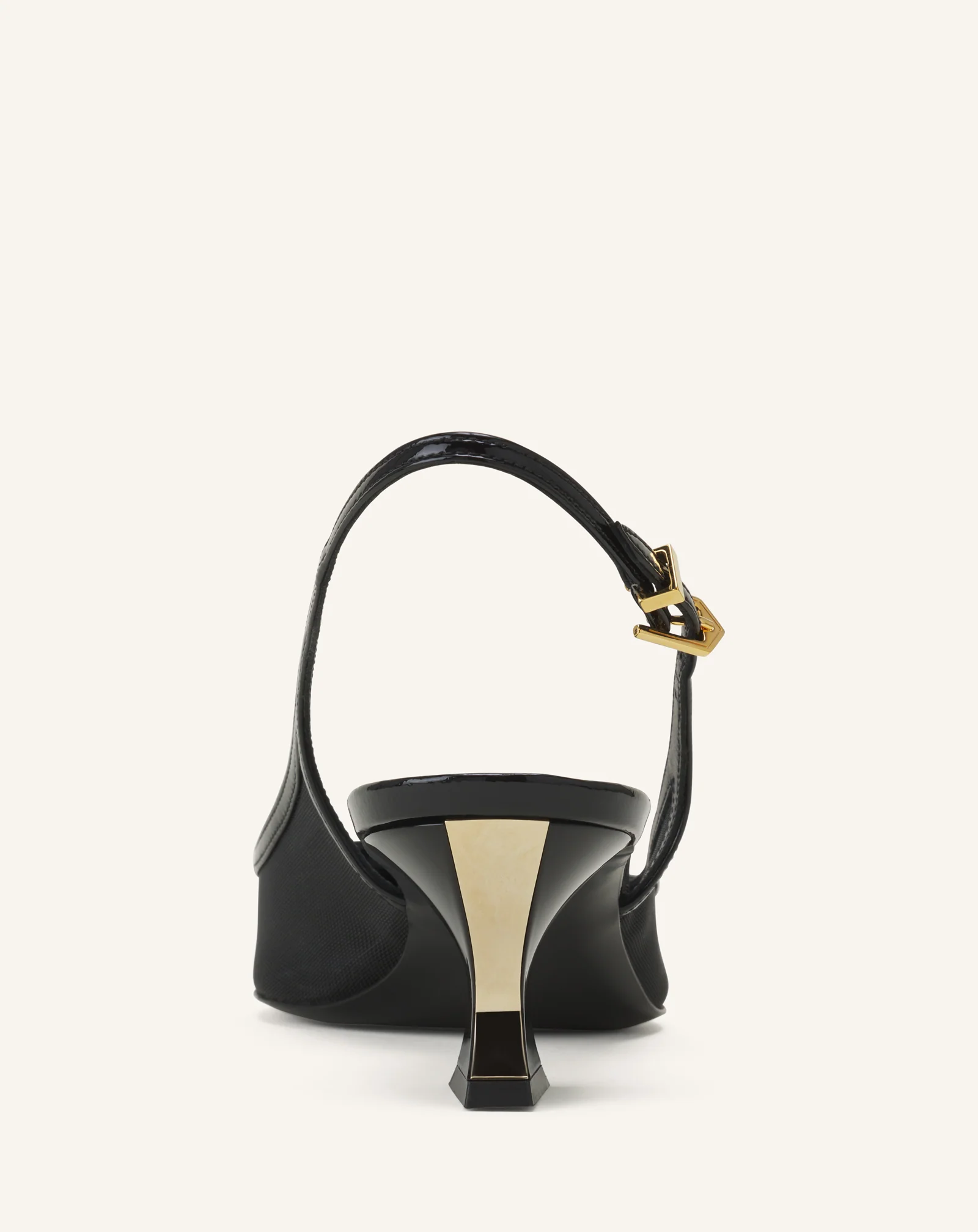 NOCTURNE SLINGBACK IN MESH AND PATENT LEATHER - Image 7