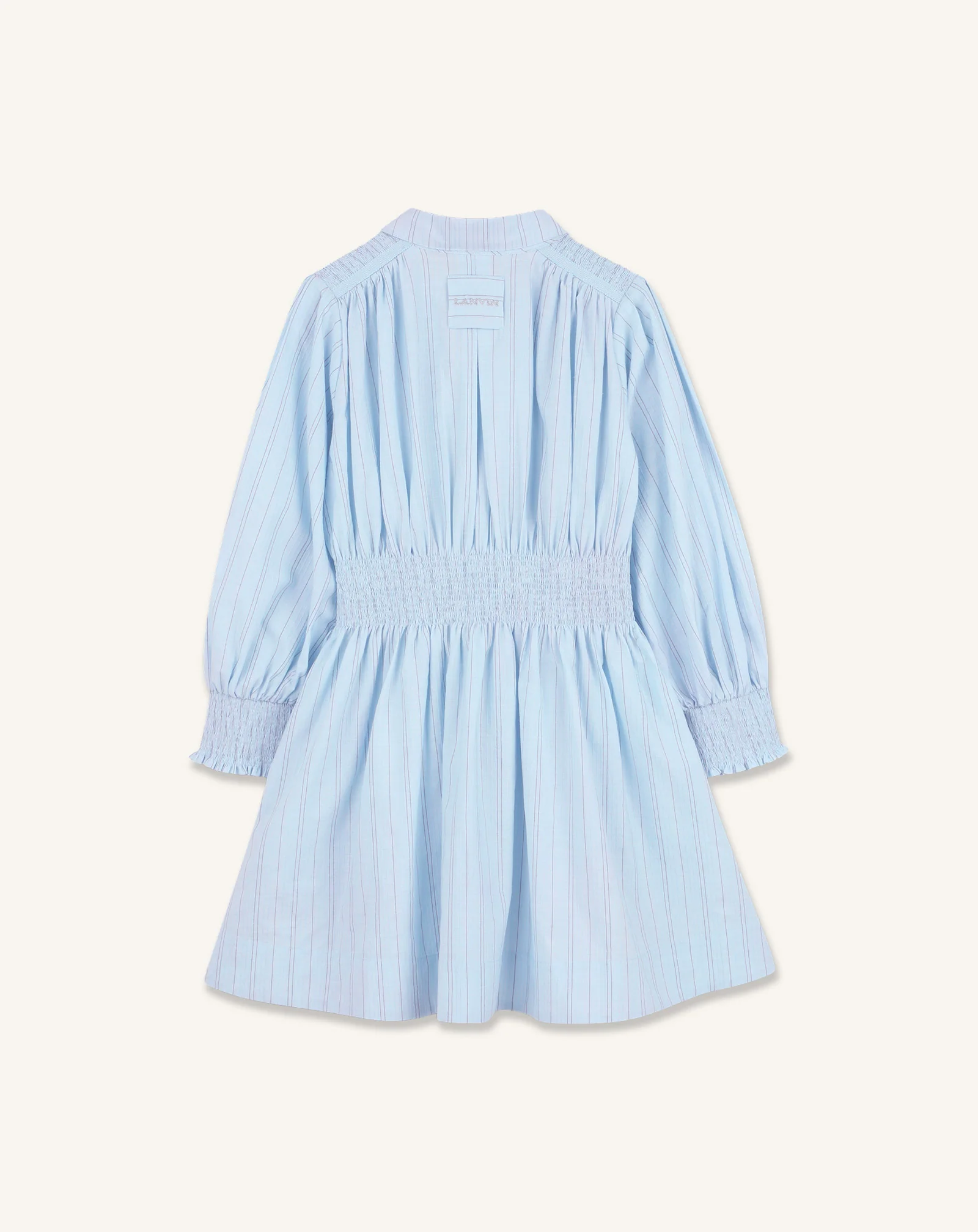 LONG SLEEVE SMOCK DRESS IN COTTON - Image 3