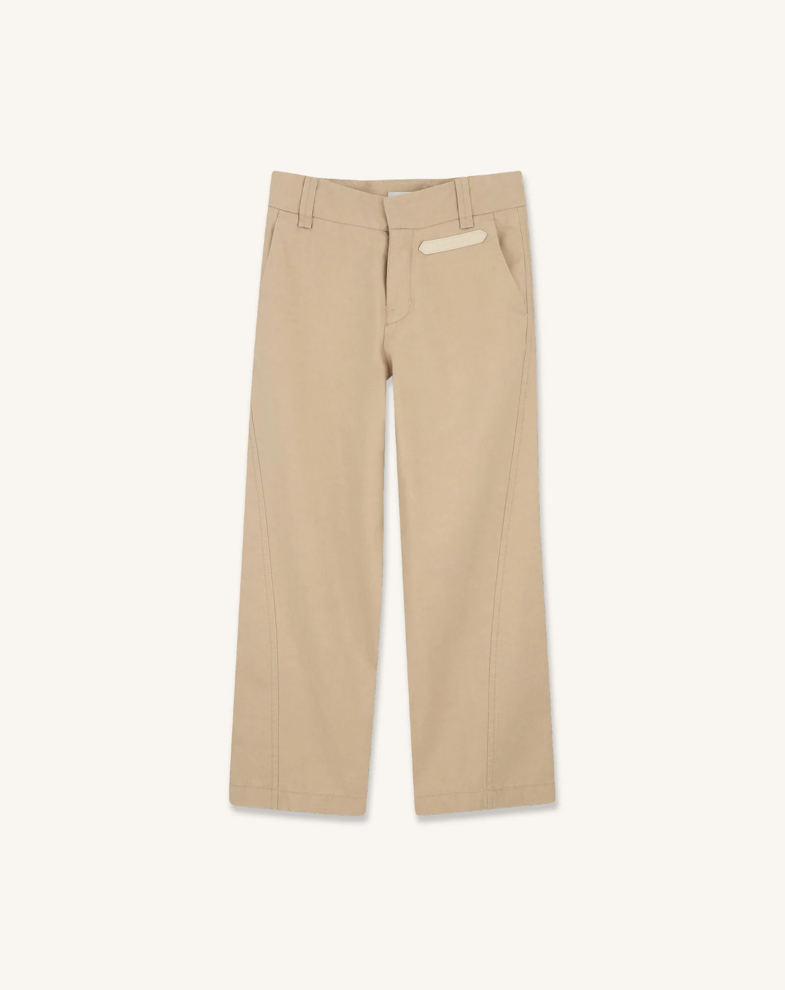 TWISTED STITCH COTTON PANTS