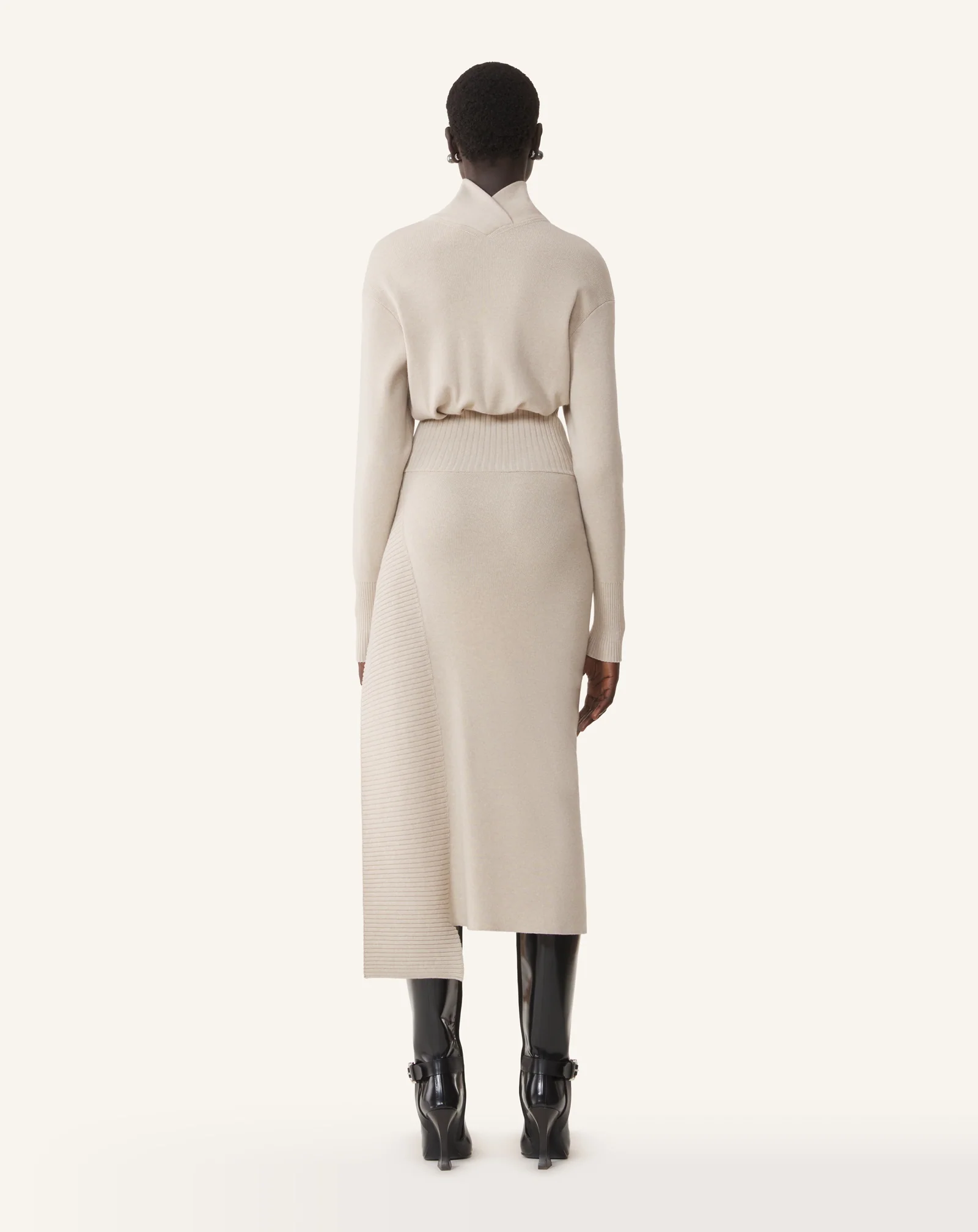 WOOL AND CASHMERE MIDI DRESS - Image 4
